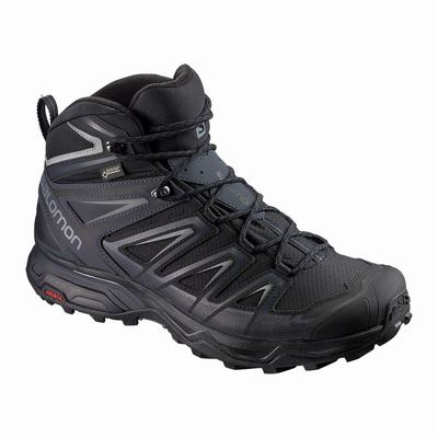 Férfi Salomon X ULTRA 3 WIDE MID GORE-TEX Túrabakancs SA4709623 Fekete